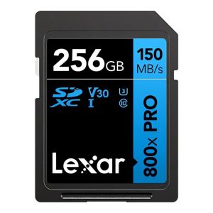 Lexar BLUE Series High-Performance 800xPRO 256GB SDHC/SDXC UHS-I Memory Card