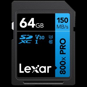 Lexar BLUE Series High-Performance 800xPRO 64GB SDHC/SDXC UHS-I Memory Card (Copy)
