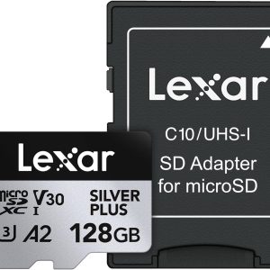 Lexar SD Micro SILVER PLUS UHS-I 128GB + SD Adapter