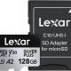 Lexar SD Micro SILVER PLUS UHS-I 128GB + SD Adapter