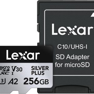 Lexar SD Micro SILVER PLUS UHS-I 256GB + SD Adapter