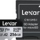 Lexar SD Micro SILVER PLUS UHS-I 256GB + SD Adapter