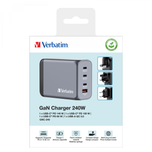 Verbatim 240W 4-in-1 GaN Wall Charger