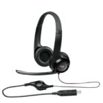 Logitech H390 USB-A Headset with Noise-Cancelling Mic Black